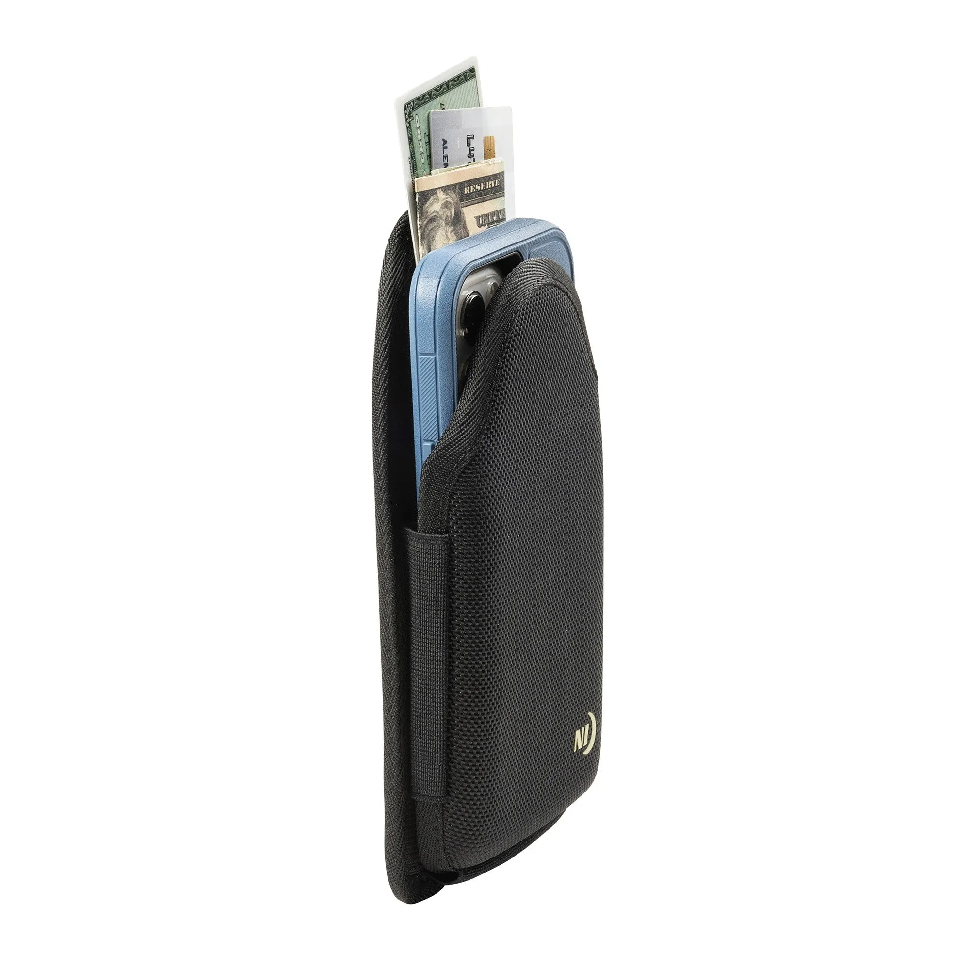 Universal Nite Ize Clip Case Hardshell QuickSlide Holster - XXL - Black - 15-11173