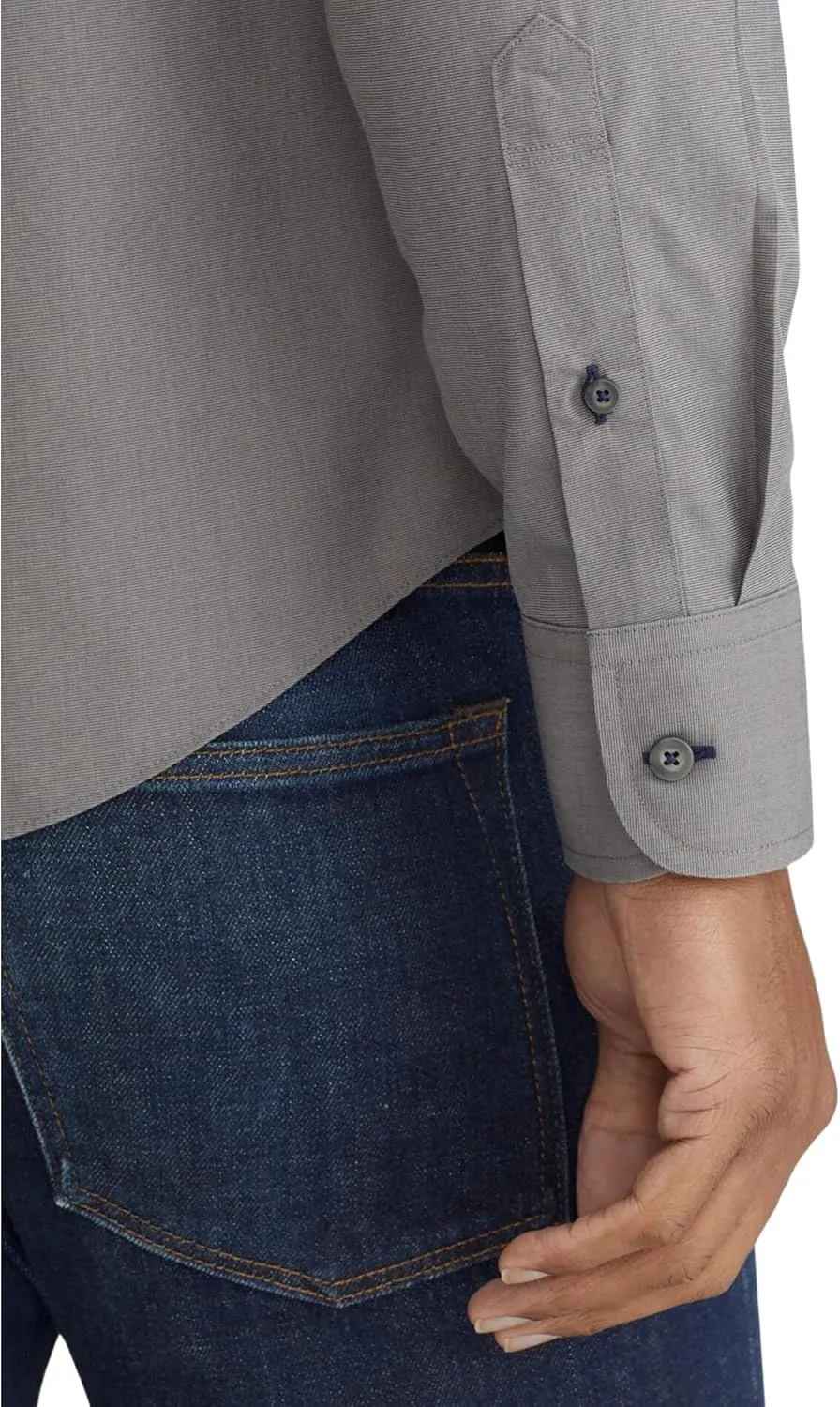 UNTUCKit Sangiovese - Untucked Shirt for Men, Long Sleeve, Wrinkle-Free, Regular Fit