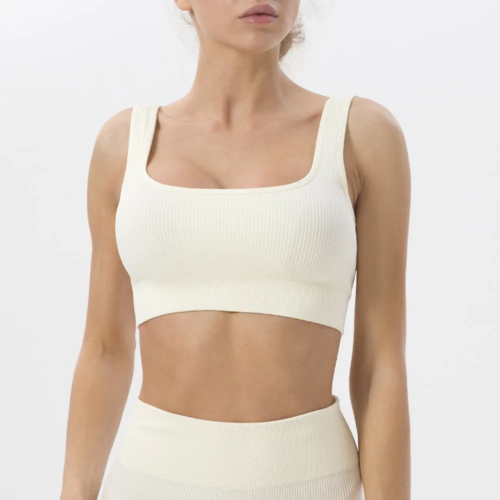 US Stock Women's Sports Bras Padded Support Workout Yoga Gym Crop Tank Tops