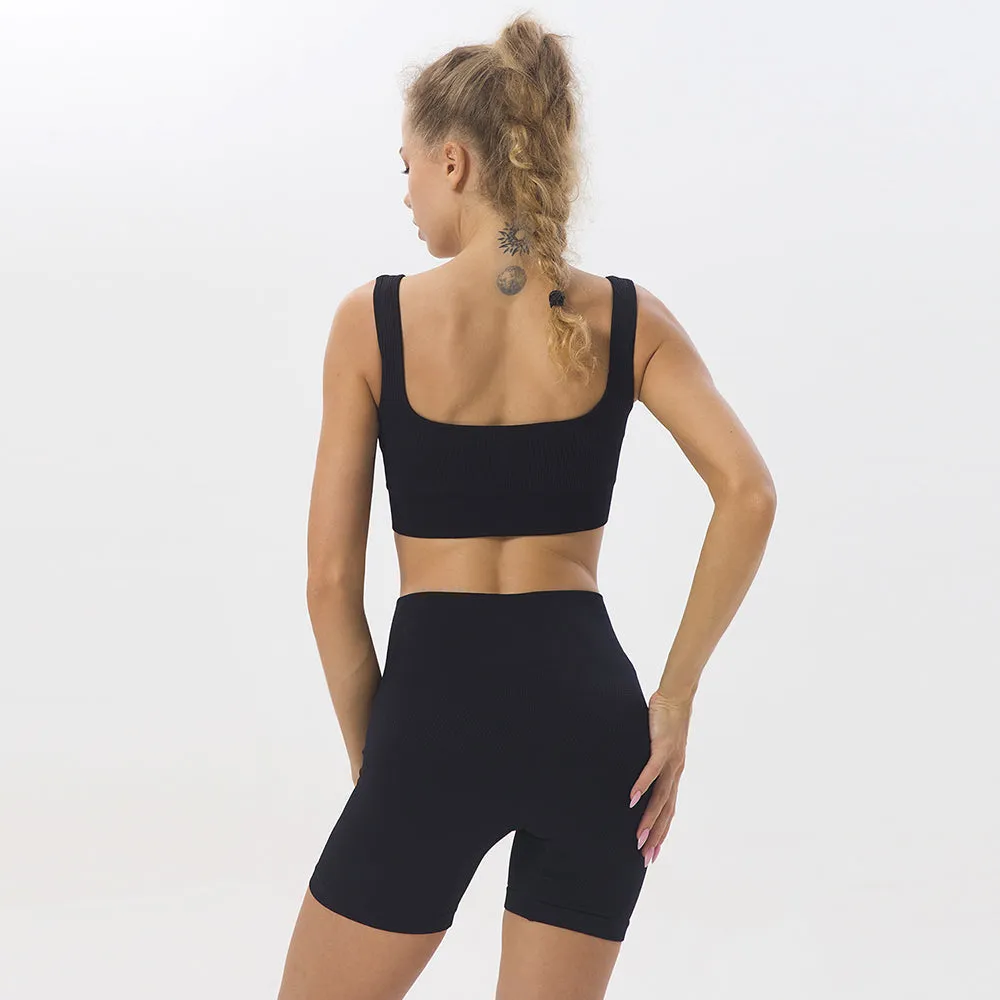 US Stock Women's Sports Bras Padded Support Workout Yoga Gym Crop Tank Tops