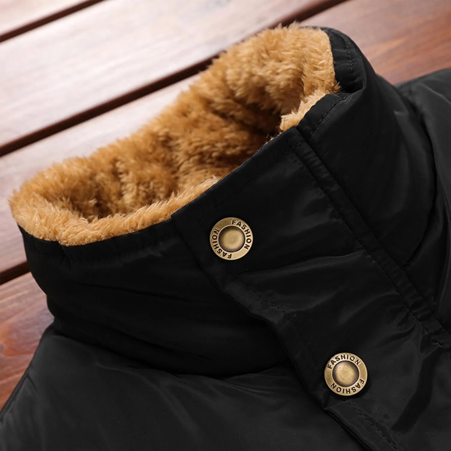 Vest For Men And Winter Fashion Casual Zipper Collar Pocket Hooded Sleeveless Cotton Padded Jacket Vest Top Mens