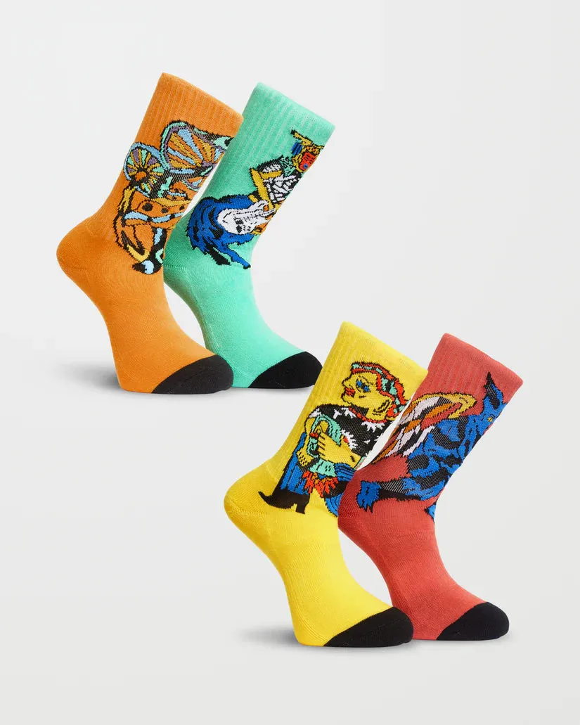 Volcom Bob Mollema 4 Pack Socks