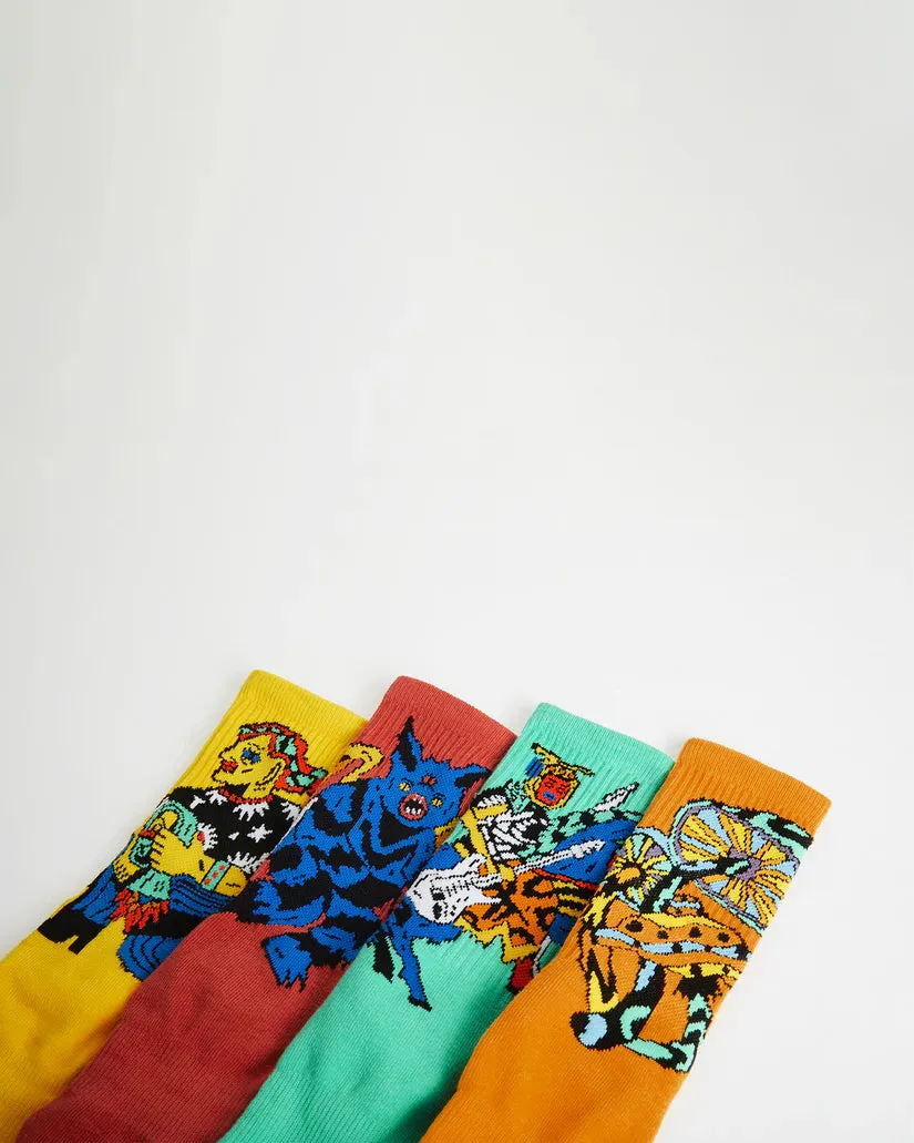 Volcom Bob Mollema 4 Pack Socks