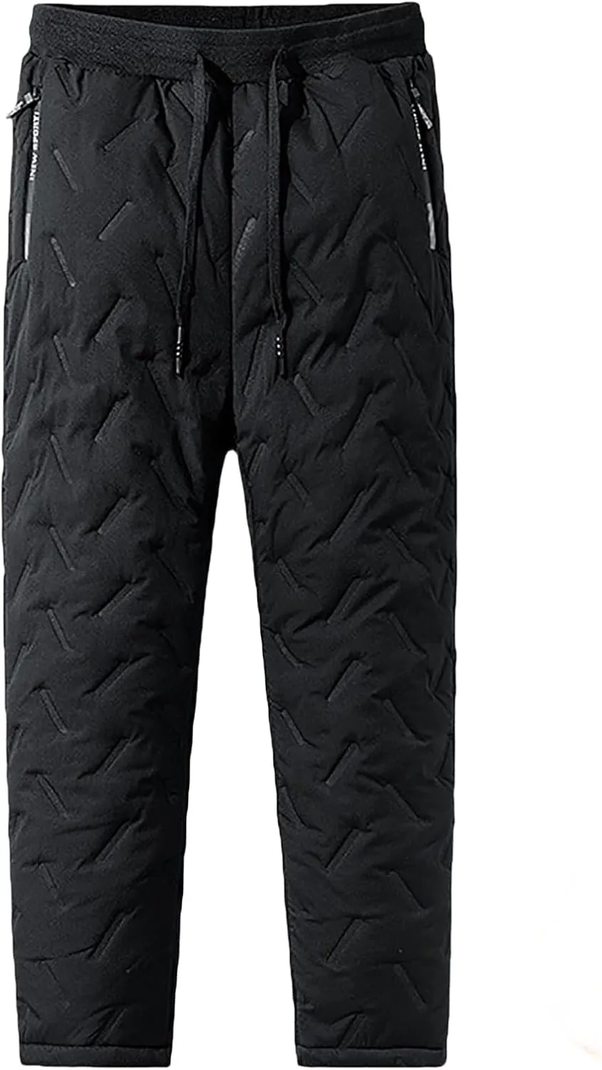 Waterproof Fleece Lined Snow Pants for Men with Jolly Snow Pants Fleeceactive Lambswool Joggers for Outdoor Activities