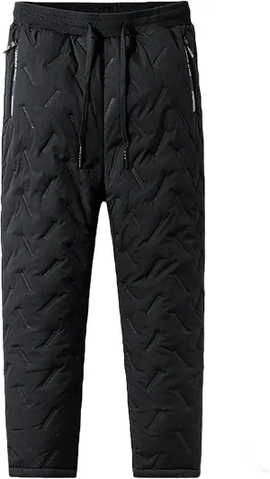 Waterproof Fleece Lined Snow Pants for Men with Jolly Snow Pants Fleeceactive Lambswool Joggers for Outdoor Activities