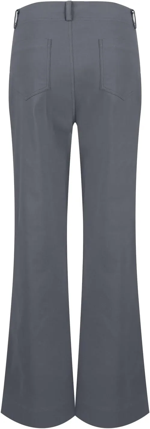 Wide Leg Pants Women Y2k Twill Slim Fit High Waisted Chino Pants Business Flare Dress Pants with Pockets Streetwear