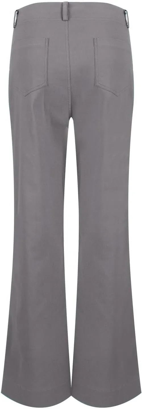 Wide Leg Pants Women Y2k Twill Slim Fit High Waisted Chino Pants Business Flare Dress Pants with Pockets Streetwear
