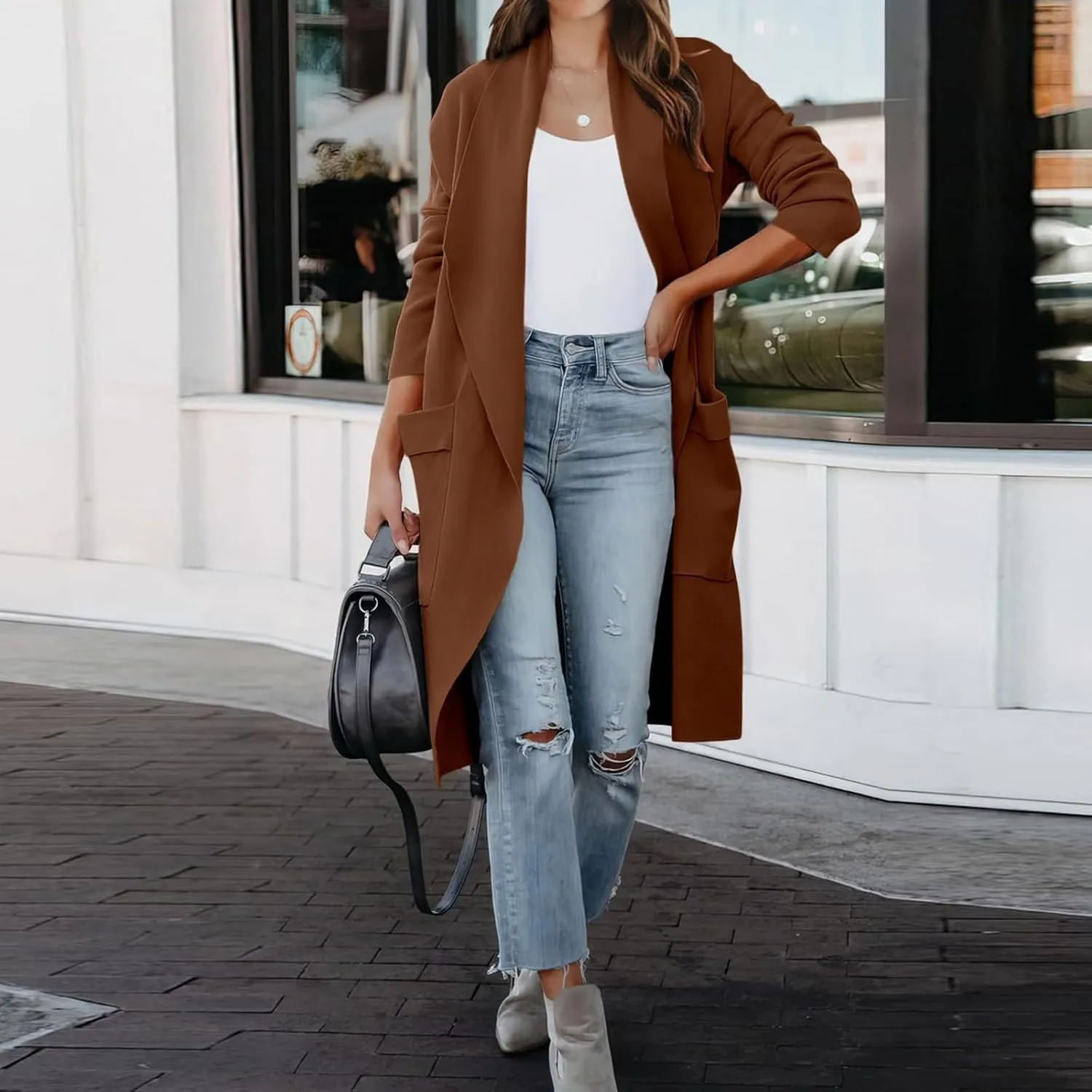 Winter Coat Women Long Coat Outwear Womens Elegant Windbreaker Wild Winter Women's Coat Long Coat Women The Drop