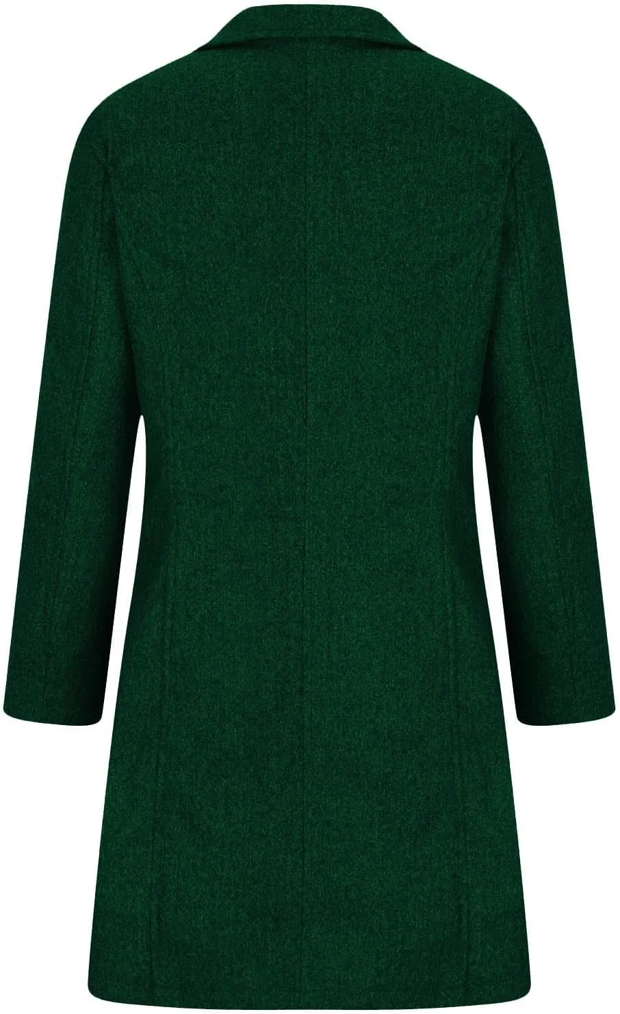 Winter Coats for Women Casual Long Sleeve Classy Wool Coats with Pockets Single-Breasted Fashion Trench Coat Outwear
