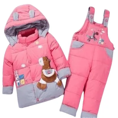Winter Kids Baby Boys Girls Warm Duck Jacket Parka Thick Coat Clothes