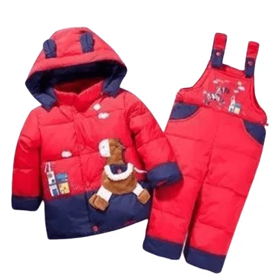 Winter Kids Baby Boys Girls Warm Duck Jacket Parka Thick Coat Clothes