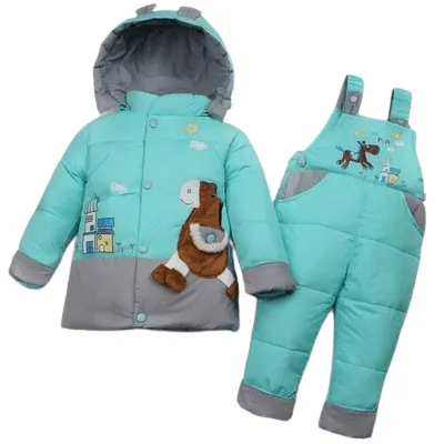 Winter Kids Baby Boys Girls Warm Duck Jacket Parka Thick Coat Clothes