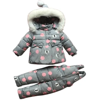 Winter Kids Baby Boys Girls Warm Duck Jacket Parka Thick Coat Clothes