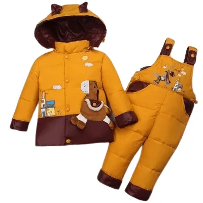 Winter Kids Baby Boys Girls Warm Duck Jacket Parka Thick Coat Clothes