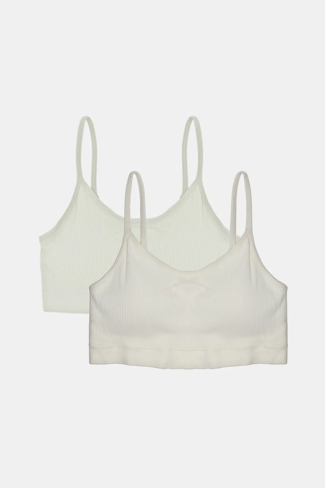Women Ivory And Mint Comfort Bra Set (Pack Of 2)
