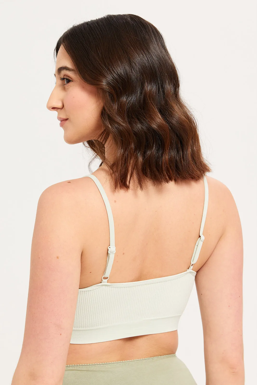 Women Ivory And Mint Comfort Bra Set (Pack Of 2)