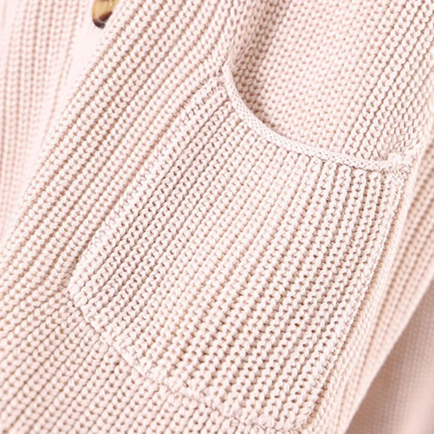 Women Loose Cardigans Soft Knit Cardigan Sweater Knit Open Front Button Down Knitwear Tops Outerwear Coat with Pockets