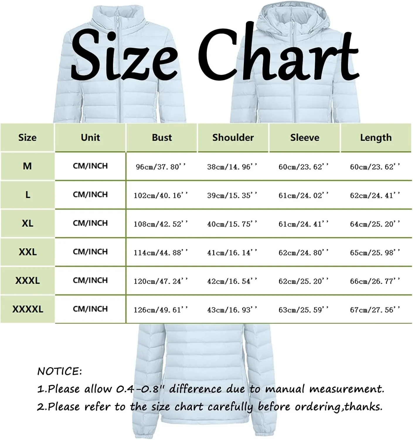 Women Puffer Jacket Hooded Warm Lightweight Packable Quilted Puffer Coat Outwear