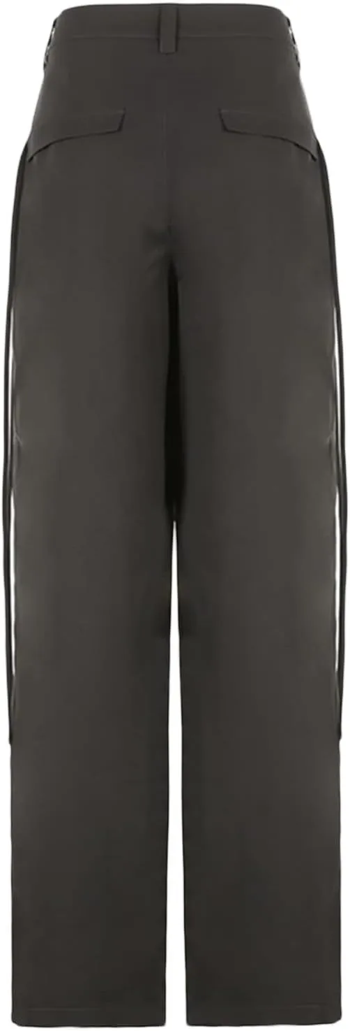 Women Trousers, Wide-Leg Solid Color Loose Fit Straight Casual Pants with Pocket Streetwear