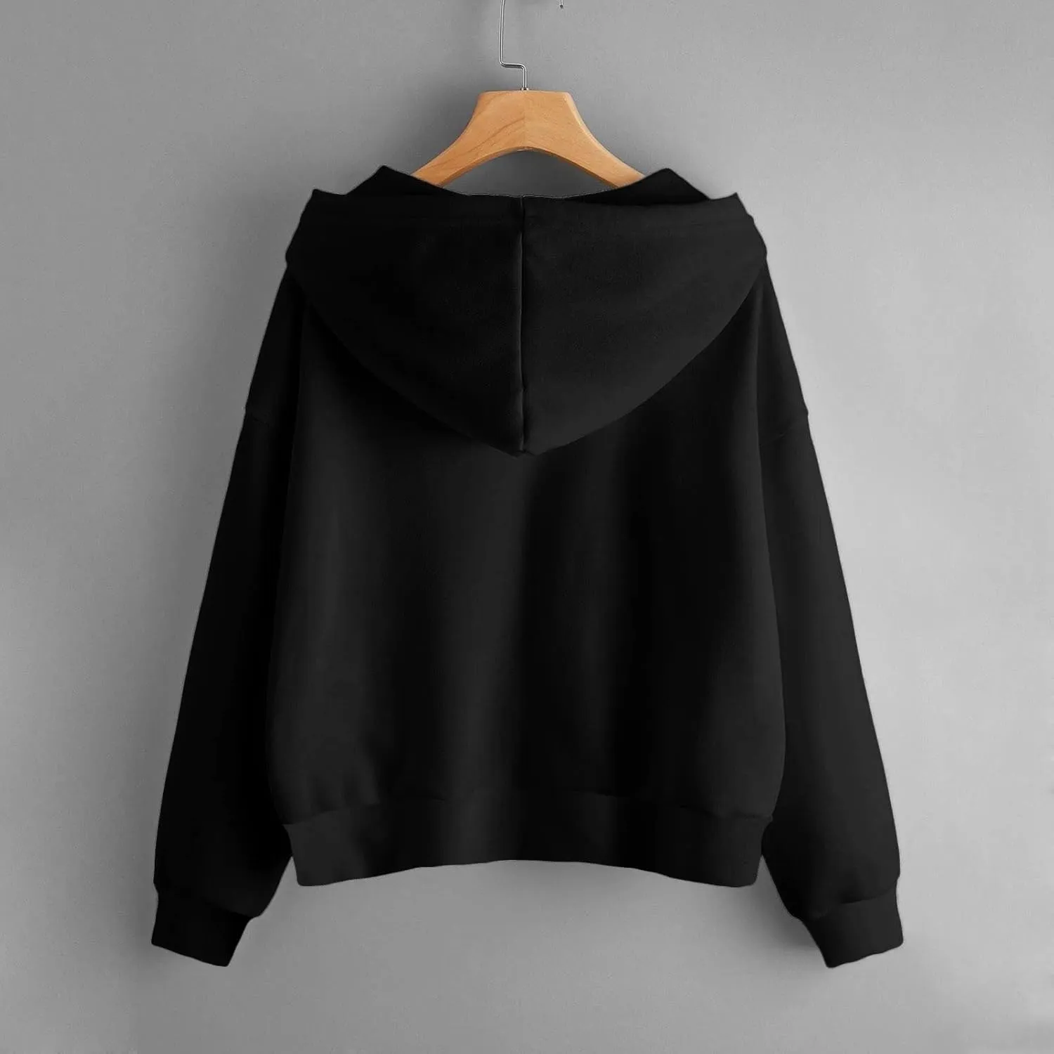Women Zip Up Hoodies Plain Long Sleeve Oversized Sweatshirts Fleece Y2k Jacket 2024 Fall Outfits Fashion Clothes