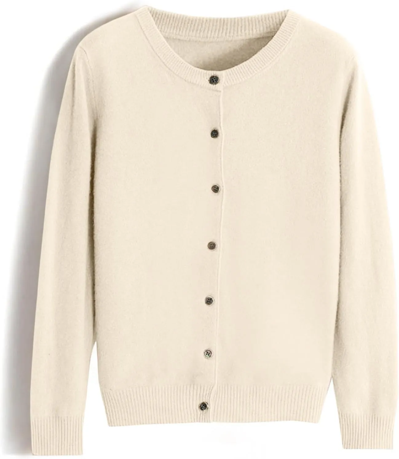 Womens Cardigan Sweaters Casual Crewneck Long Sleeve Button Down Lightweight Cardigans Plus Size Loose Fit Sweater