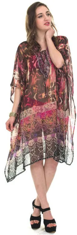 women's chiffon tops - ornate animal prints Case of 24