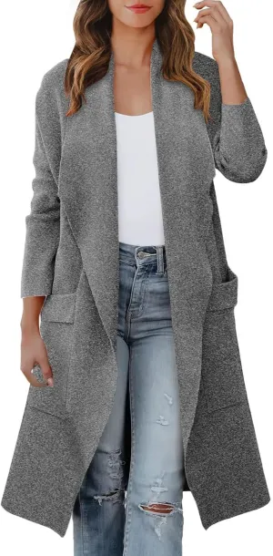 Women's Coats Basic Long Jacket Coat Coat Trench Long Jacket Ladies Slim Long Belt Elegant Winter Coats for Women