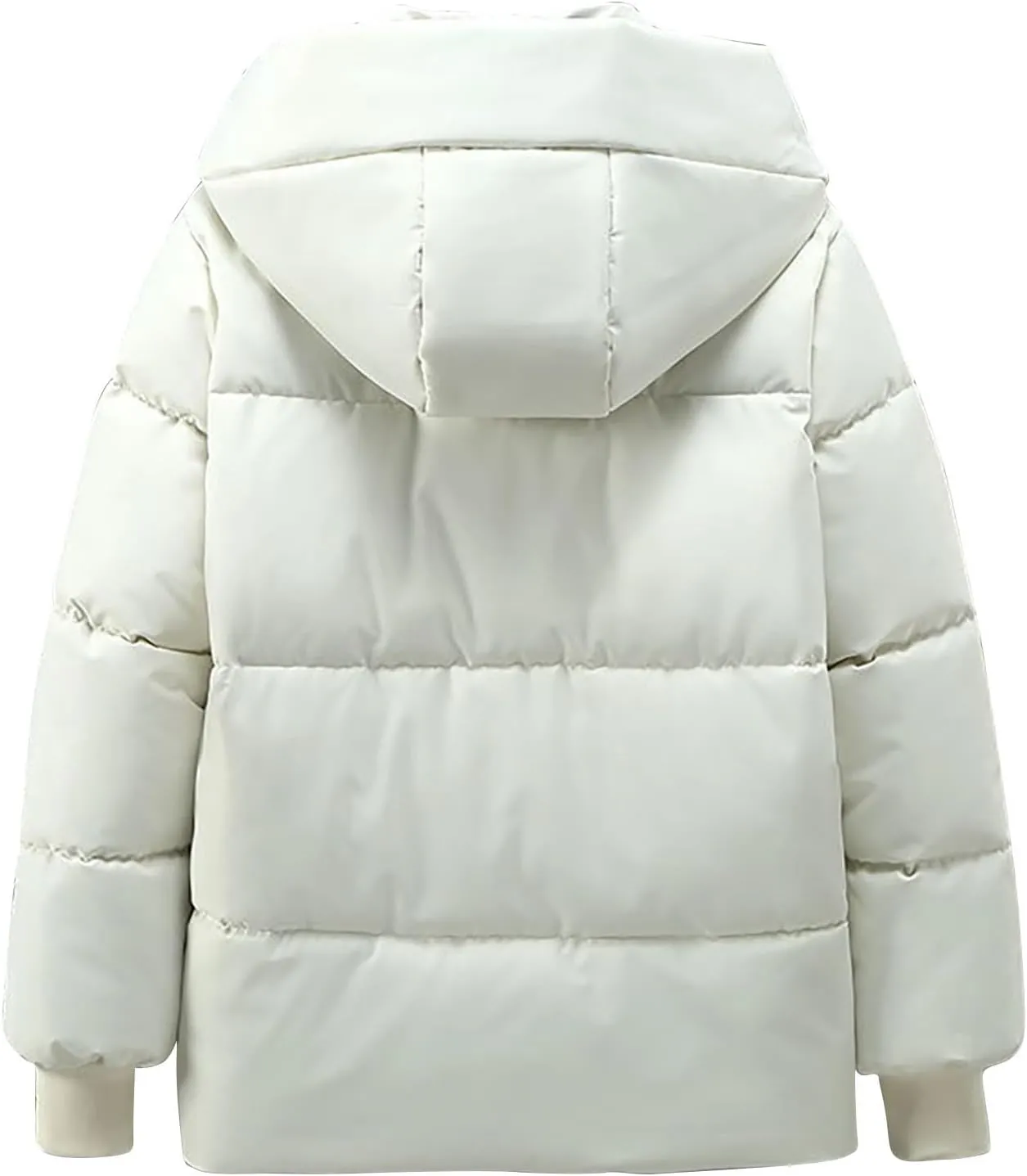 Women's Down Coats with Hood Thicken Winter Puffer Jackets Warm Puffy Quilted Jackets Padded Coats Parkas Outerwear