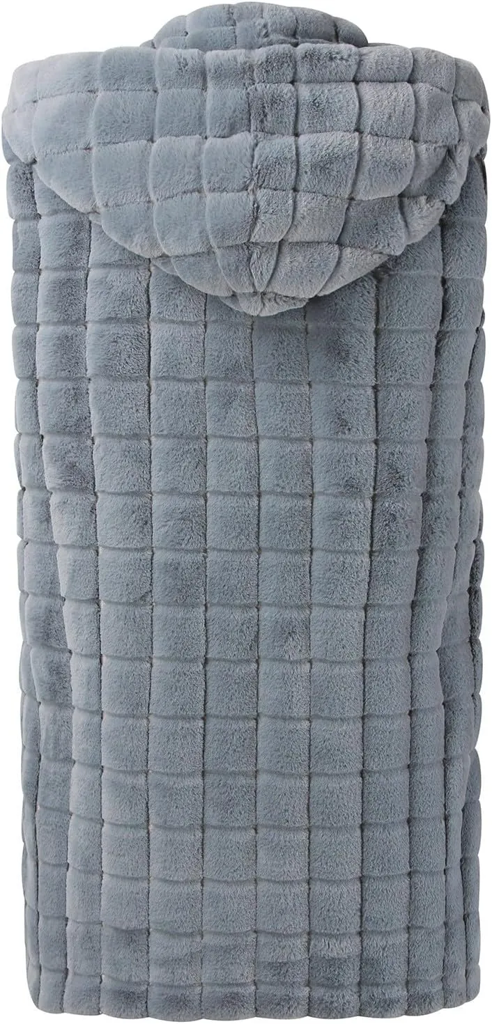 Womens Fall Reversible Puffer Vests Sleeveless Fleece Jacket Zip Up Hoodie Pockets Long Warm 2024 Winter Coat Outerwear