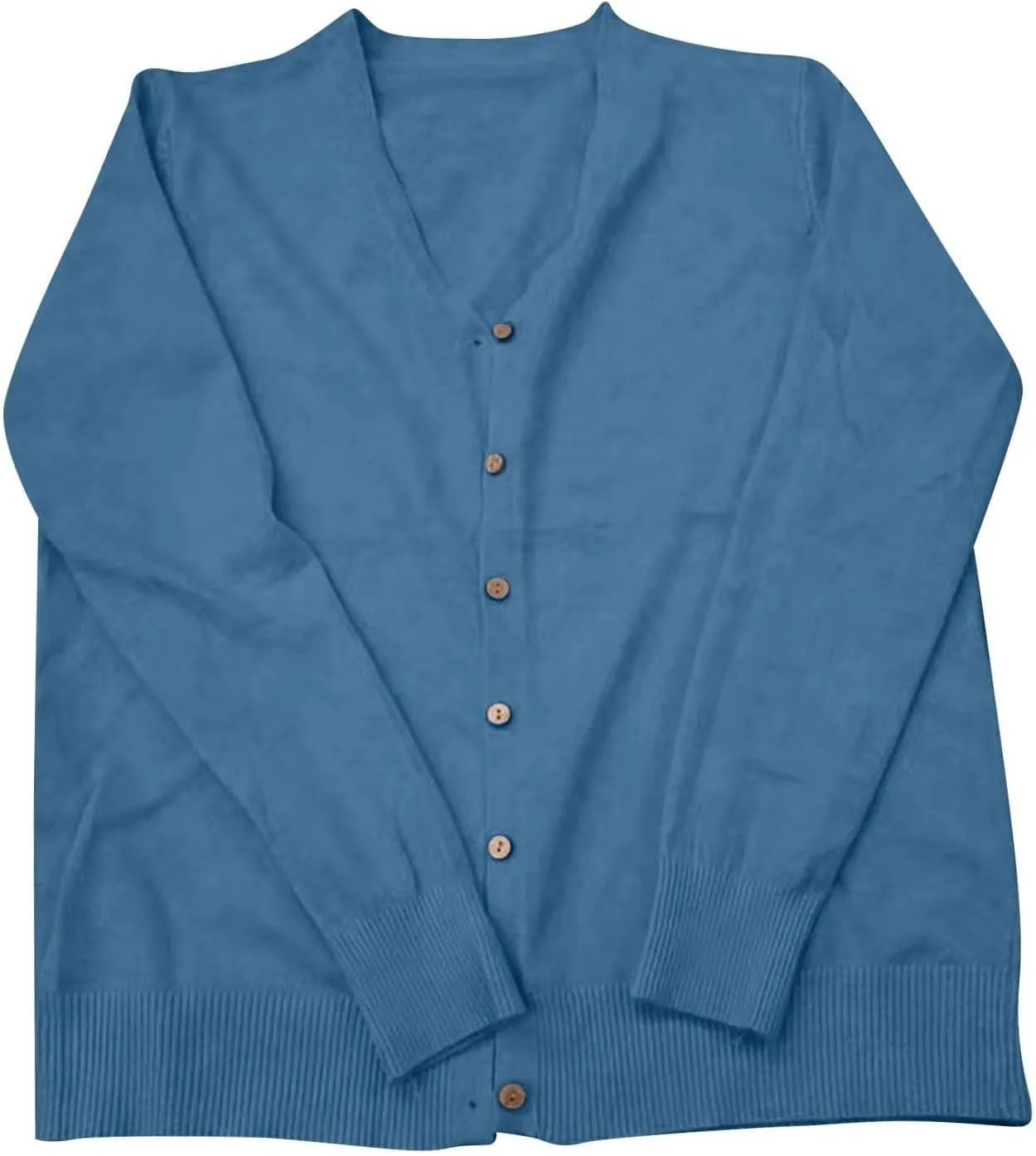 Women's Fall Winter Chunky Knit Cardigan 2025 Long Sleeve Button Down Soft Loose Cropped Sweater Outerwear