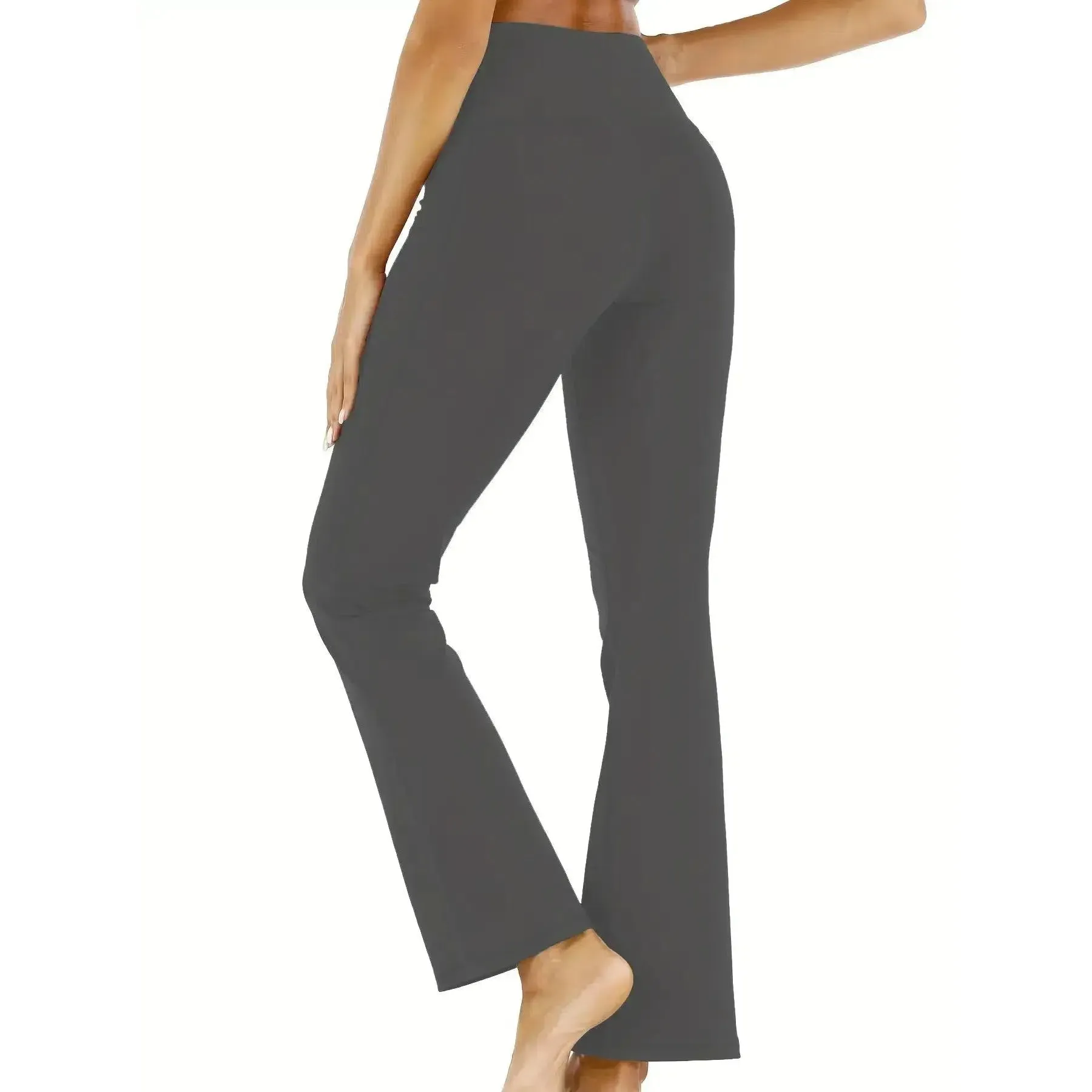 Women's Flared Pants with Pockets for Fitness and Style