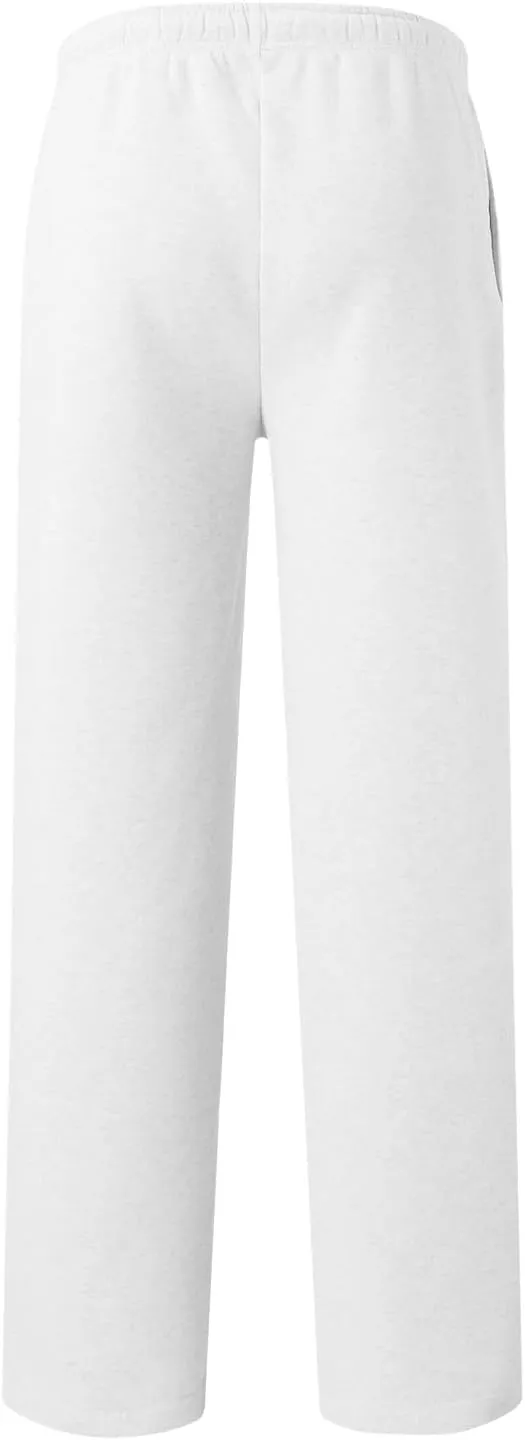 Womens Fleece High Waisted Sweatpants Drawstring Wide Leg Jogger Yoga Pants Baggy Lounge Trendy Workout Sport Trousers