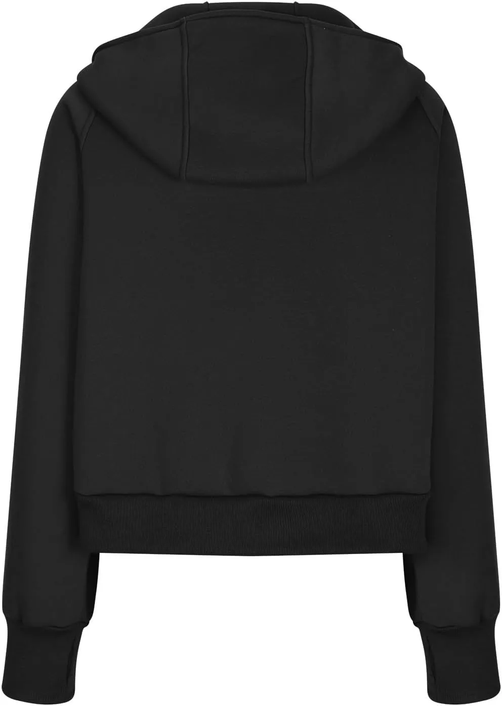 Women's Full Zip Up Hoodie Long Sleeve Cropped Hooded Sweatshirts Jackets Coats Fall Outfits Winter Clothes 2024