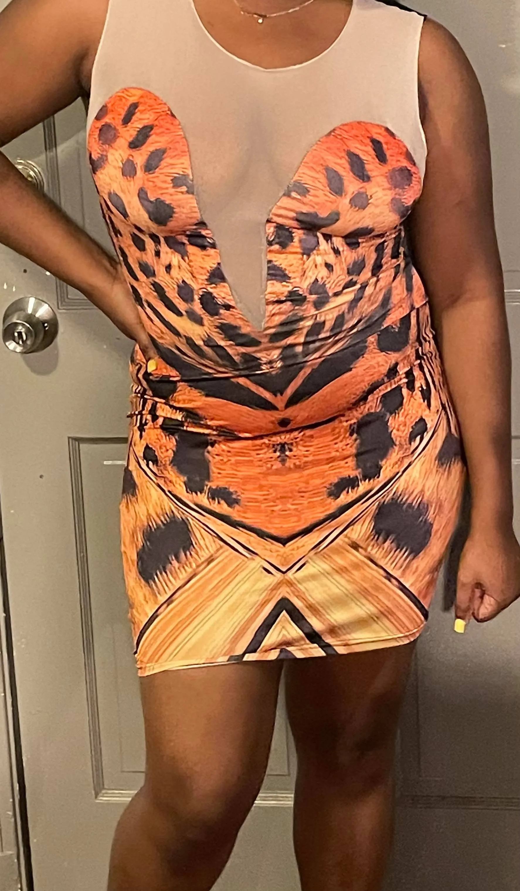Women's Leopard Bodycon Dress