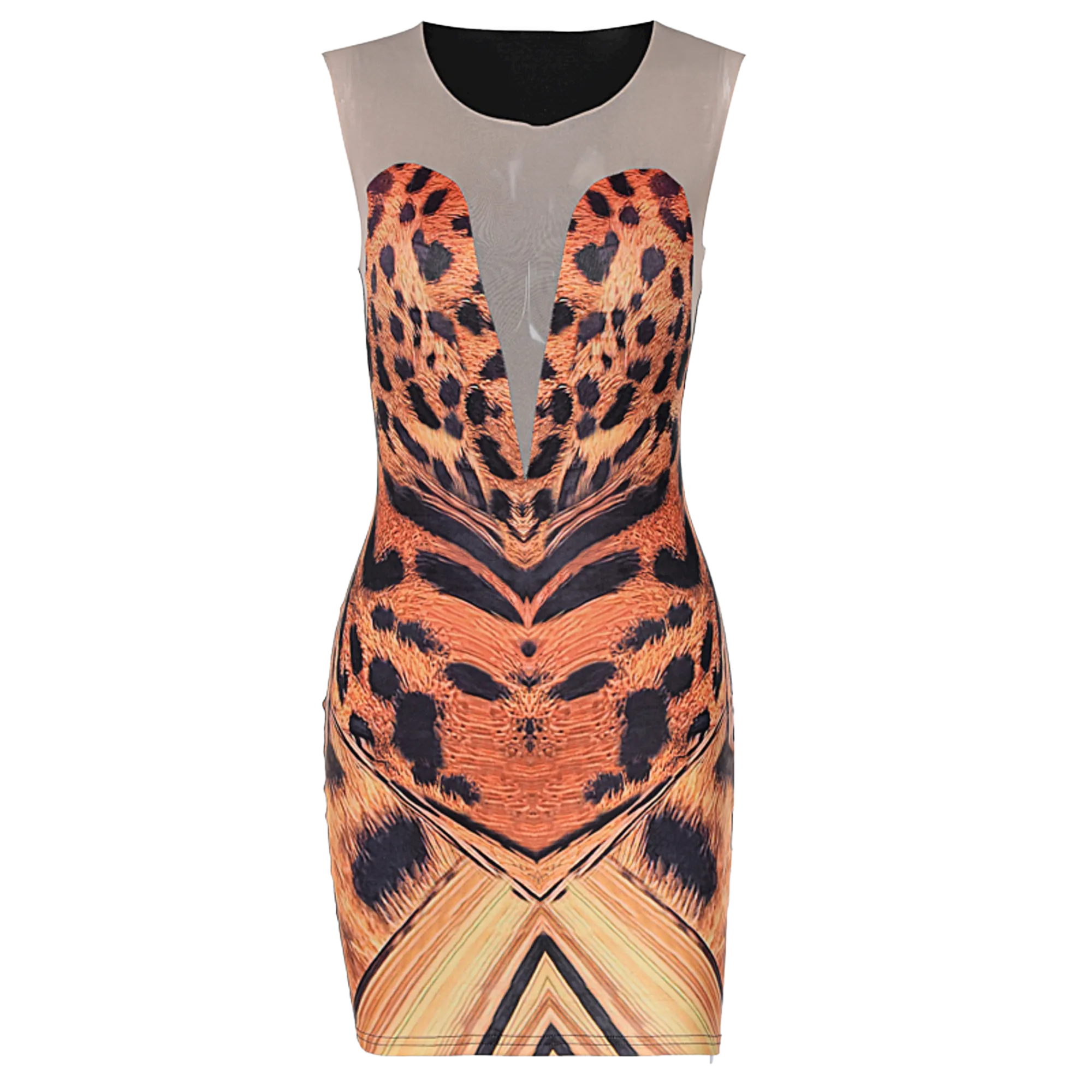 Women's Leopard Bodycon Dress