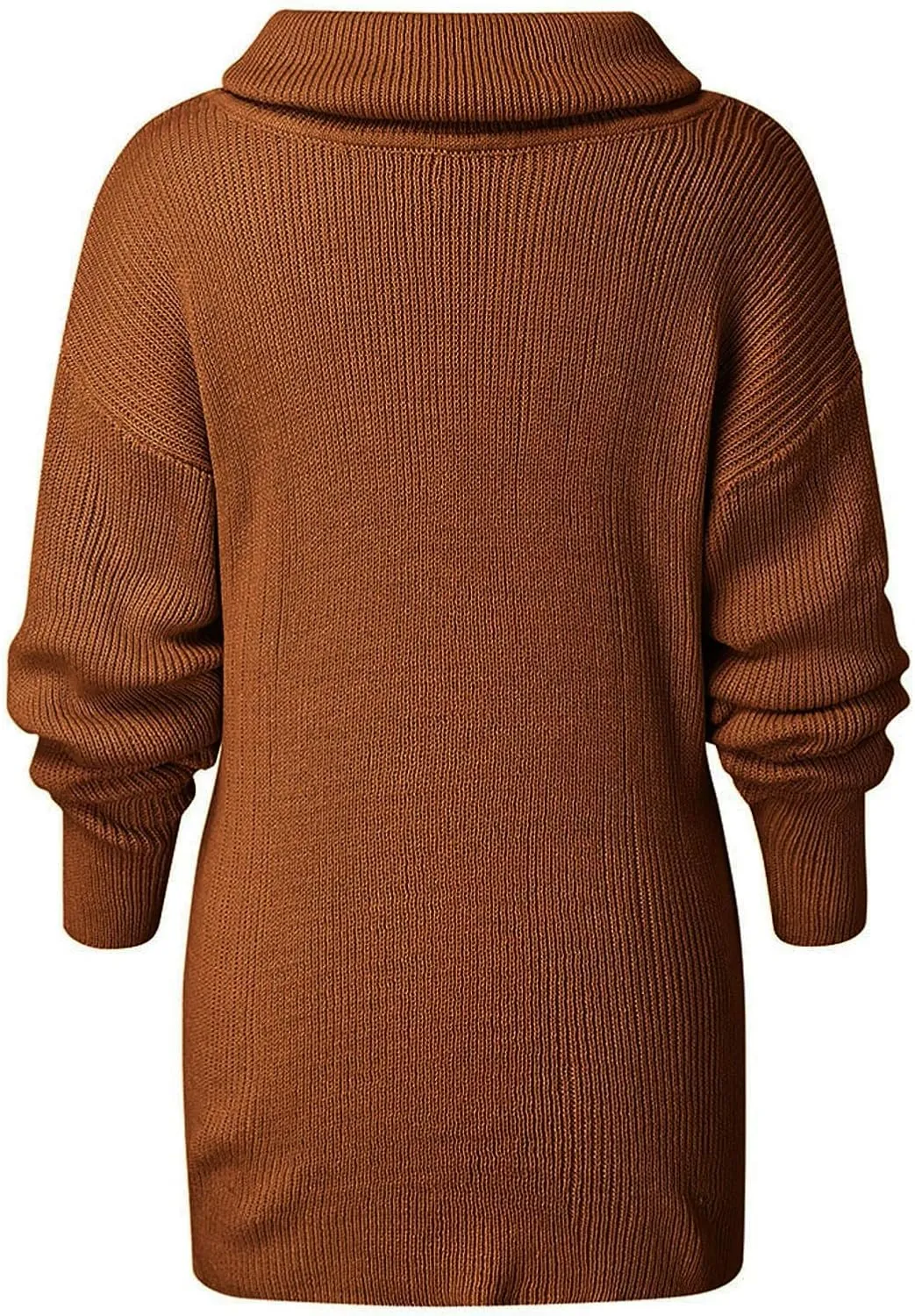 Womens Long Sleeve Turtleneck Sweaters Oversized Knit Loose Pullover Tunic Tops Knitted Pullover Jumper Sweater Shirts