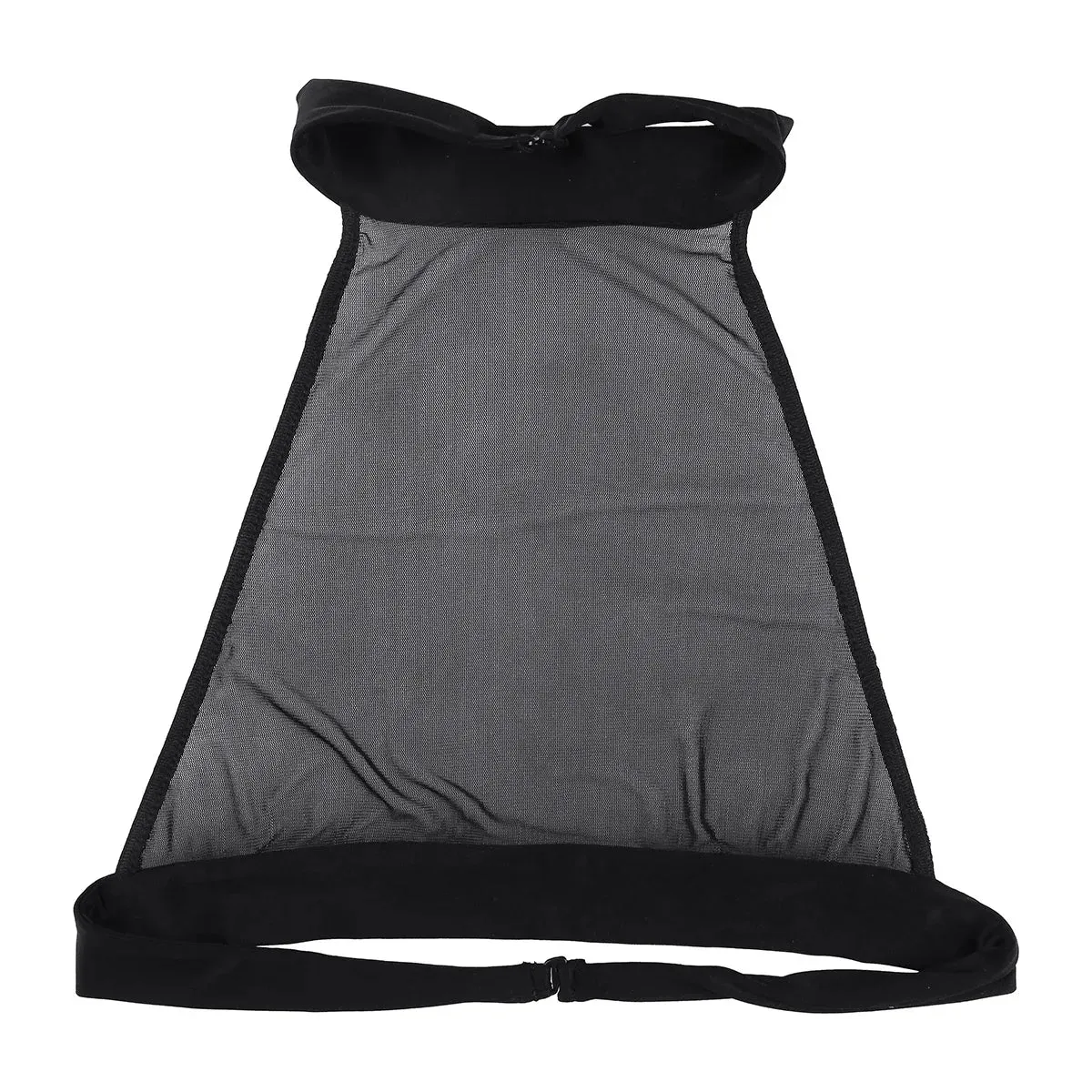 Womens Mesh Wetlook Transparent See-through Sexy Tops Sleeveless Backless Sheer Camis Bra Vest Female Tank Crop Tops