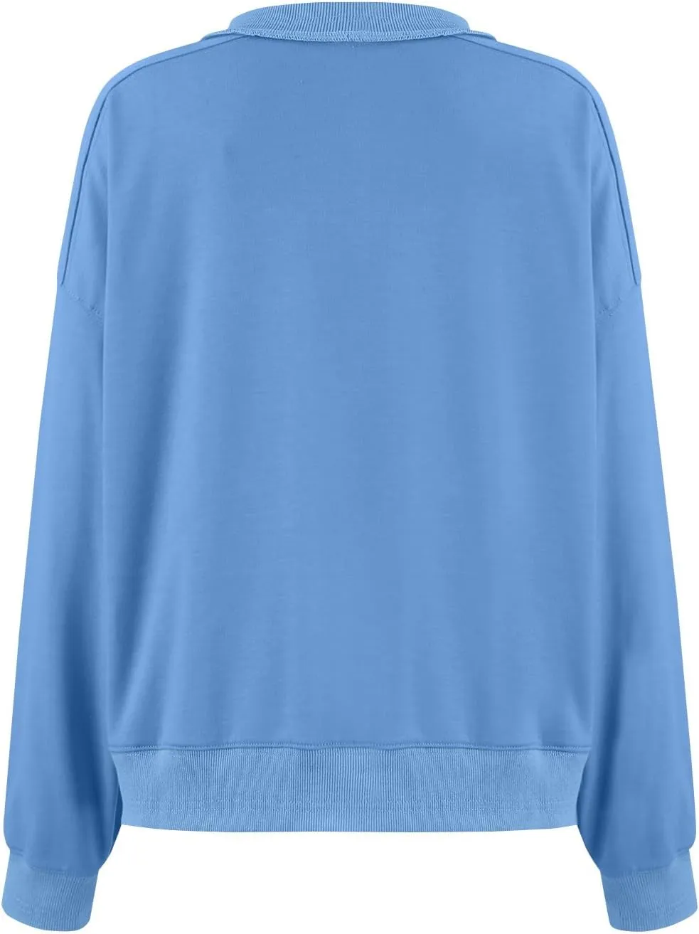 Women's Oversized Cropped Sweatshirts Crewneck Fleece Workout Pullover Sweater Fall Outfits
