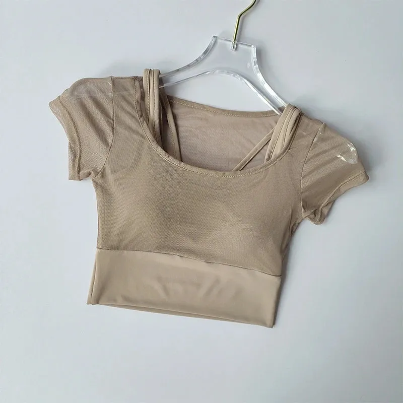 Women's Pilates & Yoga Training Suit – Quick-Dry, Breathable Sports Top