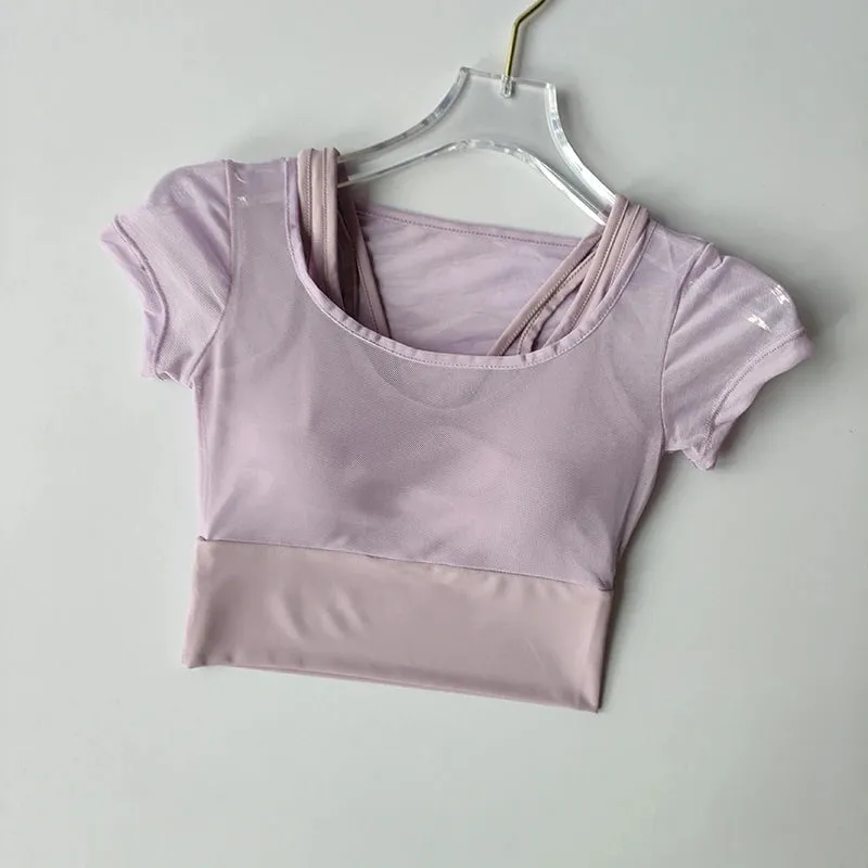 Women's Pilates & Yoga Training Suit – Quick-Dry, Breathable Sports Top