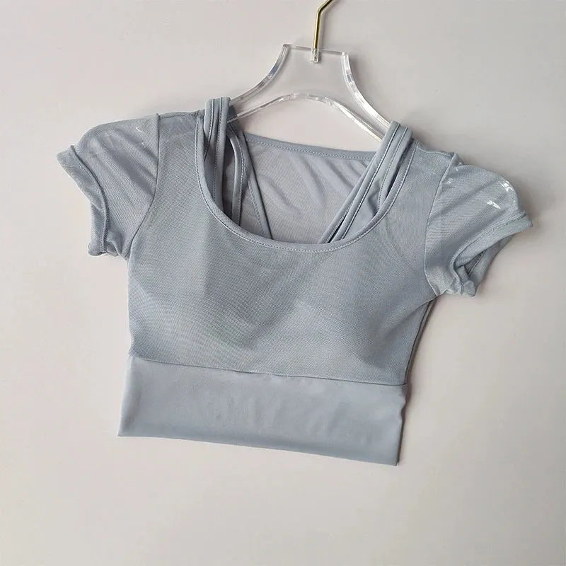 Women's Pilates & Yoga Training Suit – Quick-Dry, Breathable Sports Top