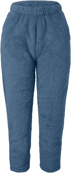 Women's Plush Pajama PantsWomen's Coral Fleece Pajama Pants Comfy Warm Pajama Lounge Long Pants Sleepwear Velvet Home Pants with Pockets Amazon of Prime,Deals of The Day