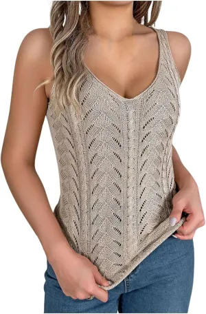 Women's Round B Neck Sleeveless Knitted Slim Fit Casual Open Navel Vest Womens Tennis Shirts Short Sleeve