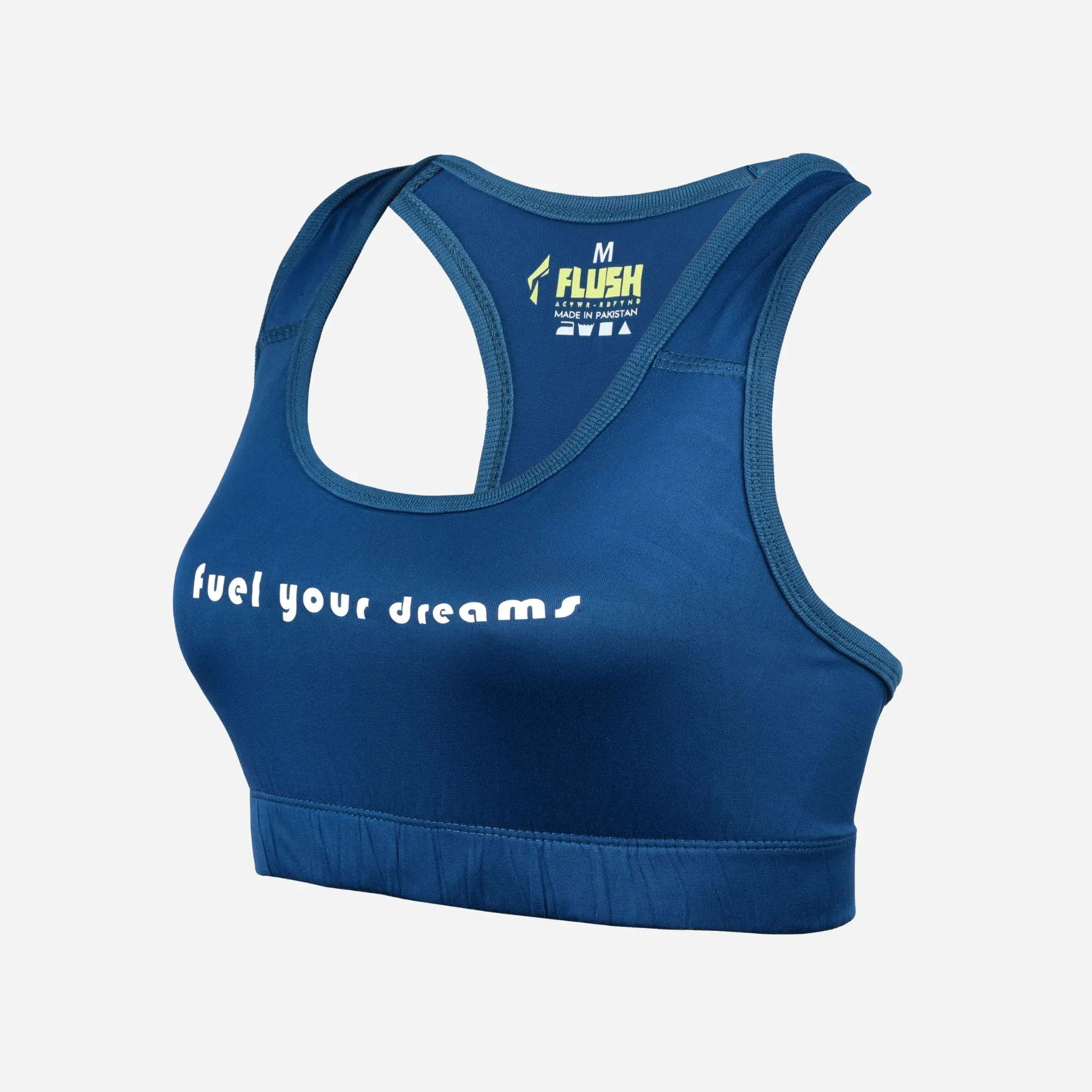 Women's Seamless Sports Bra, Support for Yoga Gym - Blue