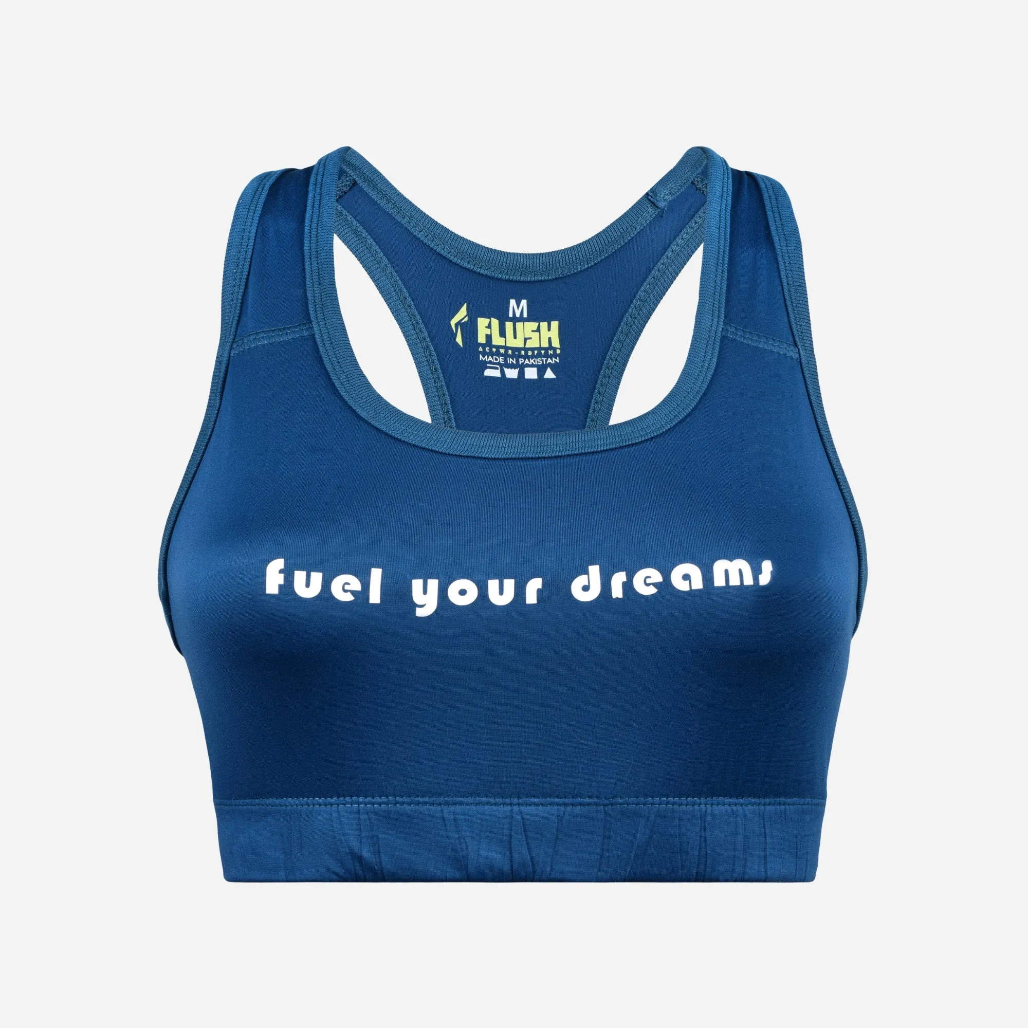 Women's Seamless Sports Bra, Support for Yoga Gym - Blue