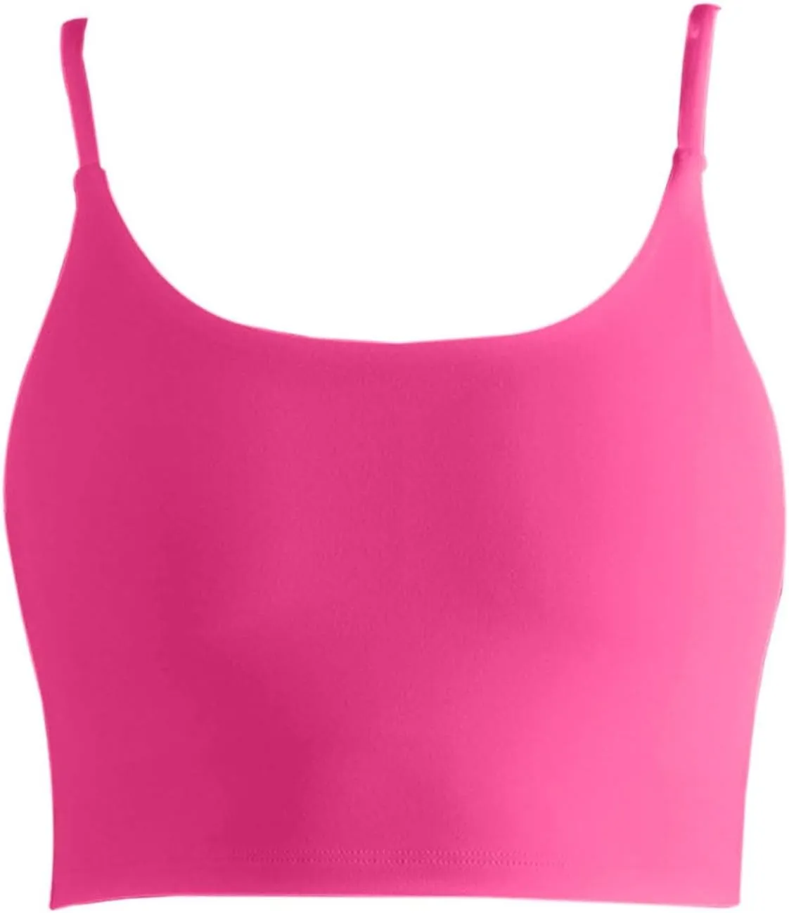 Women's Slim Fit Nude Yoga Top with Straps Sports Bra with Chest Pads for Running & Fitness Active Tops for Women