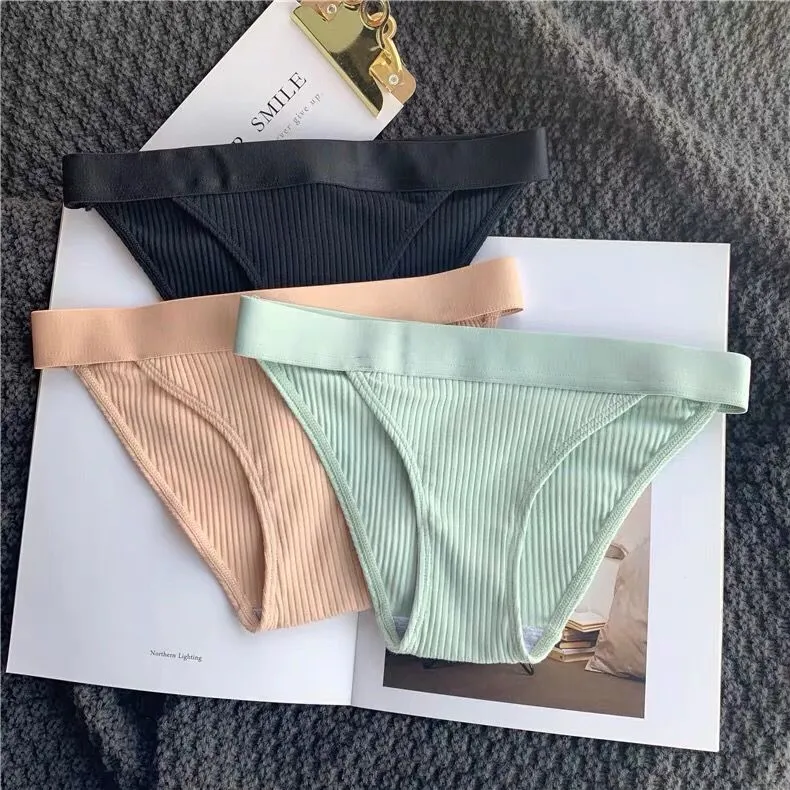 Women's Thread Cotton Underwear Large Size Sexy Seamless Panties