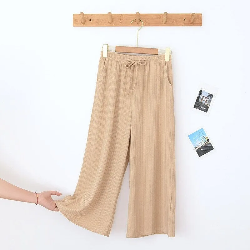 Women's Threaded Wide Leg Pants