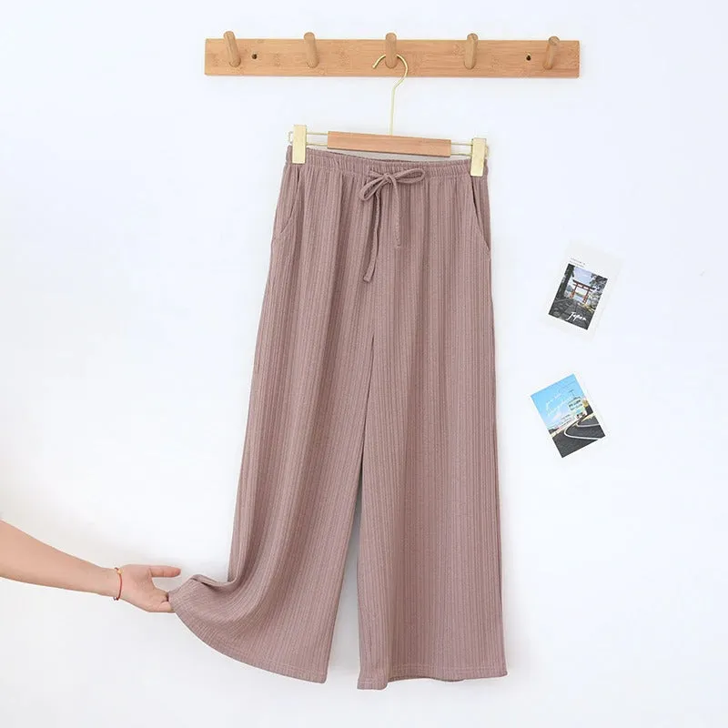 Women's Threaded Wide Leg Pants