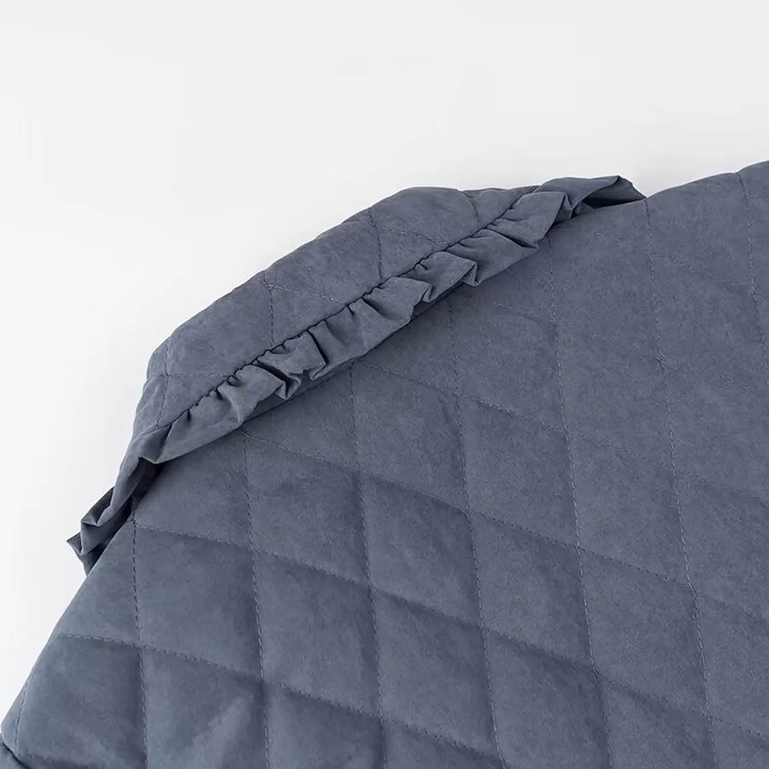 Womens Winter Ultra Lightweight Down Jacket Lapel Puffer Coats Long Sleeved Quilted Padded Jackets Pockets Outerwear